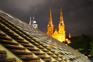 The modern contrasts the old: one of the reasons I chose Sydney as the setting for Radiant